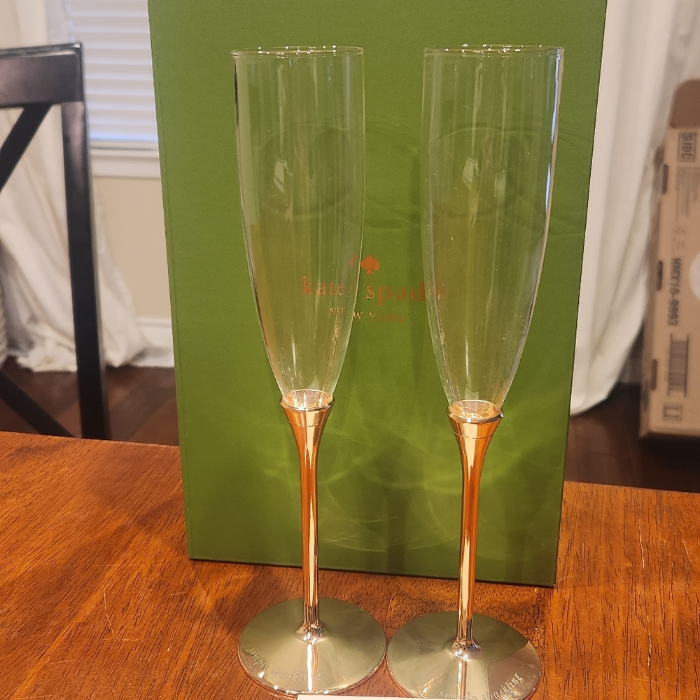 Kate Spade Toasting Flutes